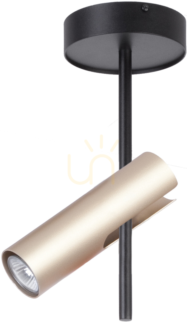 Plafon Sigma Leda 1 GU10 czarno-złoty 33108