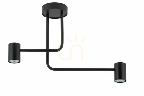 Check Plafon Sigma Luis 2 czarny stalowy GU10 60 cm 33418