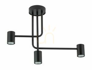 Plafon Sigma Luis 3 czarny GU10 60 cm stal 33420 small 0