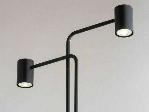 Check Floor Lamp Sigma Luis Black Steel 50355