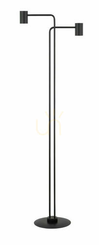 Check Floor Lamp Sigma Luis Black Steel 50355