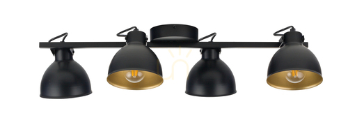Check Plafon Sigma Mars 4 Black Gold 32272