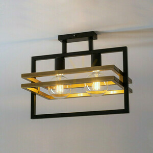 Sigma Merci 2 Light Ceiling Black Gold E27 32401 small 1