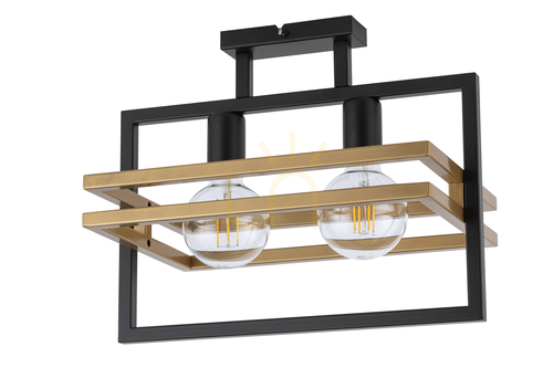 Check Sigma Merci 2 Light Ceiling Black Gold E27 32401