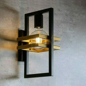 Sigma Merci Wall Lamp Black Gold E27 15W 32410 2 Sigma Merci Wall Lamp Black Gold E27 15W 32410 small 2
