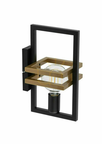 Check Sigma Merci Wall Lamp Black Gold E27 15W 32410
