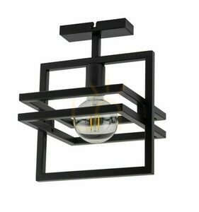 Plafon Sigma Merci 1 black steel E27 26 cm 32400 small 0