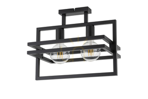 Plafon Sigma Merci 2 black steel E27 15W 32403 small 0
