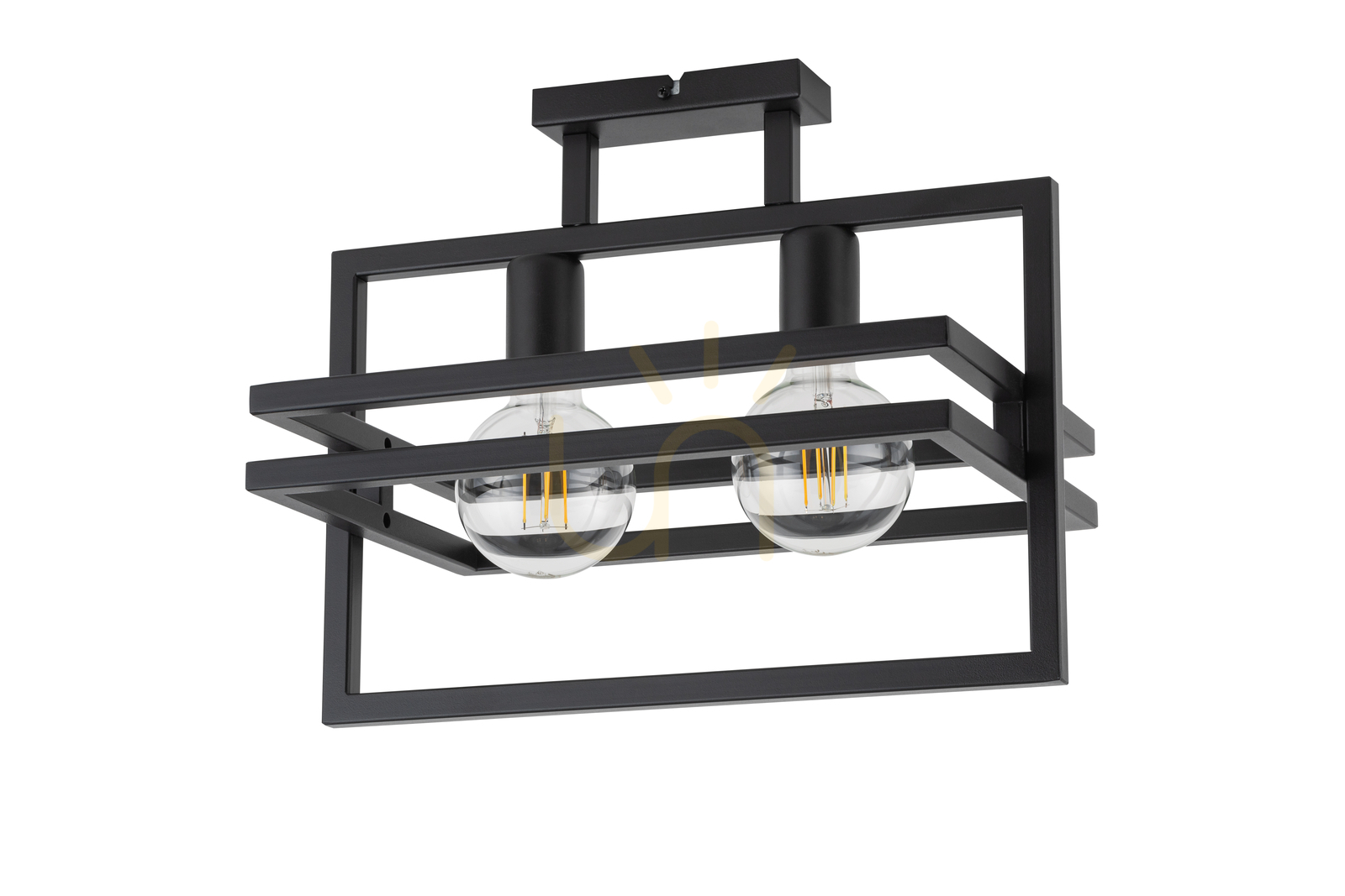 Plafon Sigma Merci 2 czarny stalowy E27 15W 32403