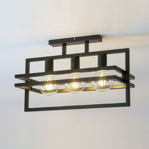 Check Sigma Merci 3 Black Ceiling Light 32406