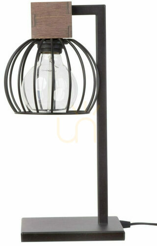 Check Table Lamp Sigma Milan Black Brown E27 39 cm 50120