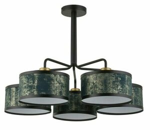 Sigma Chandelier Opera 5 Light Black Graphite Gold 75 cm 40505 0 Sigma Chandelier Opera 5 Light Black Graphite Gold 75 cm 40505 small 0
