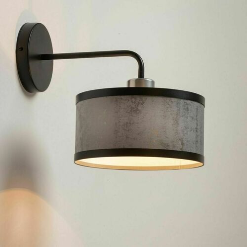 Check Sigma Wall Lamp Opera Black Grey Sconce E27 60W 40508