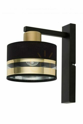 Check Wall Lamp Sigma Pro Black Gold E27 Metal 15W 32153