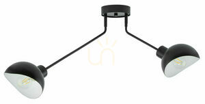 Plafon Sigma Roy 2 czarny biały stalowy E27 32429 small 0