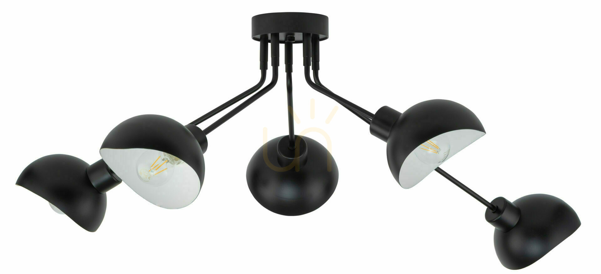Plafon Sigma Roy 5 Black White E27 5x15W 32433