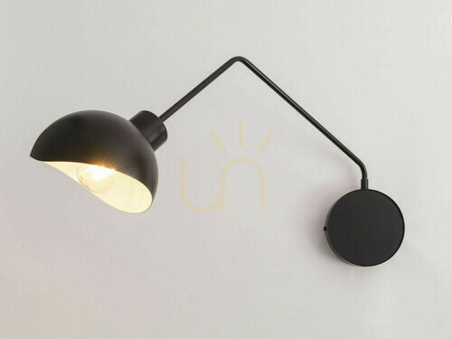 Check Wall Lamp Sigma Roy Black White E27 15W Sconce 32435