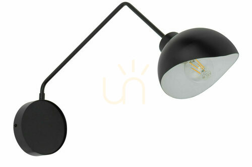Check Wall Lamp Sigma Roy Black White E27 15W Sconce 32435