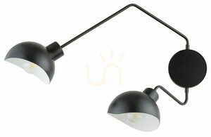 Wall Lamp Sigma Roy 2-Light Black White E27 32496 small 0