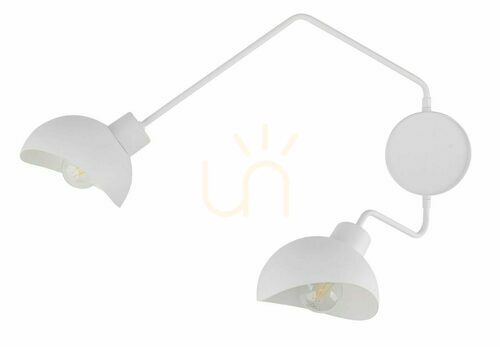 Check Sigma Roy Wall Lamp 2-Light White E27 SKU 32497
