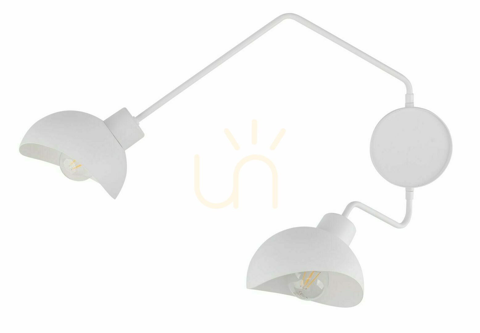 Sigma Roy Wall Lamp 2-Light White E27 SKU 32497