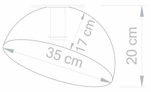 Sigma Sfera 35 Silver Ceiling Light Plafond 32458 small 4