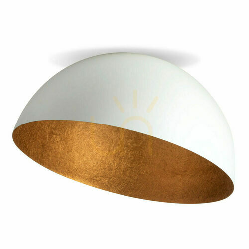 Check Plafon Sigma Sfera 90 cm biały miedziany 32459