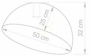 Plafon Sigma Sfera 50 cm biały miedziany 32461 small 3
