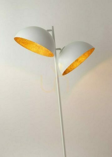 Check Sigma Sfera White and Copper Floor Lamp 2xE27 50334