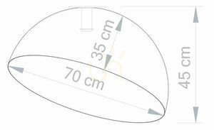 Plafon Sigma Sfera 70 cm white gold 32464 small 3