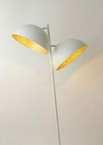 Check Sigma Sfera White and Gold Floor Lamp 2xE27 50335
