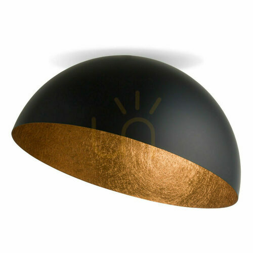 Check Plafon Sigma Sfera 90 cm czarny miedziany 32467