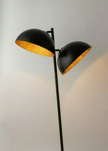 Check Floor lamp Sigma Sfera black copper 50336