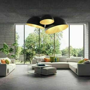 Plafon Sigma Sfera 70 cm czarno-złoty 32472 small 2