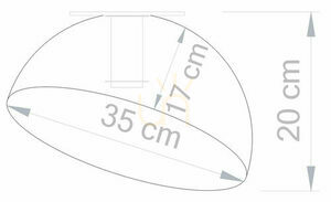 Plafon Sigma Sfera 35 cm gold metalowy E27 32478 small 3