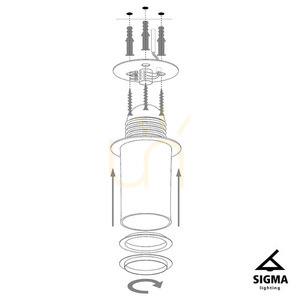 Plafon Sigma Sfera 50 cm gold-black E27 32481 small 4