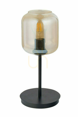 Check Floor Lamp Sigma SHINE Black Amber Glass E27 60W IP20 50257