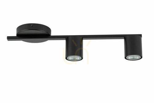 Check Sigma Sky plafon sufitowy 2x GU10 czarny stalowy 46 cm 33430