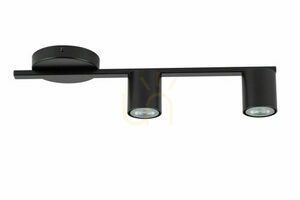 Sigma Sky plafon sufitowy 2x GU10 black steel 46 cm 33430 small 0