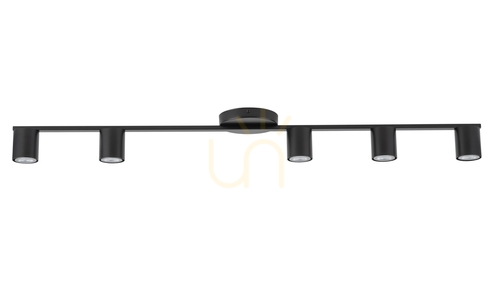 Check Sigma Sky Ceiling Light 5 Black GU10 33439
