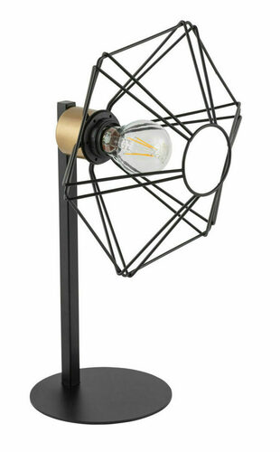 Check Sigma Vario Black Gold Table Lamp 44cm E27 50349