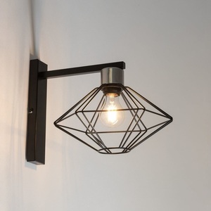 Wall Lamp Sigma Vario Black Silver E27 60W IP20 40563 small 1