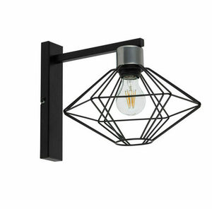 Wall Lamp Sigma Vario Black Silver E27 60W IP20 40563 small 0