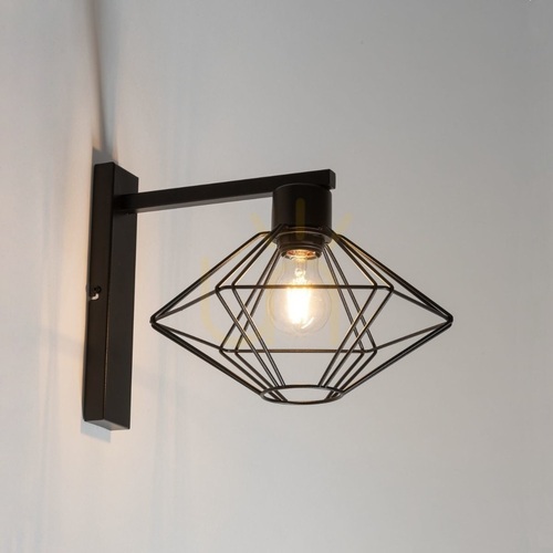 Check Sigma Vario Wall Sconce Black E27 15W 40564