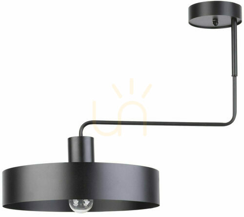 Check Ceiling light Sigma Vasco 1 black 35 cm steel 31549
