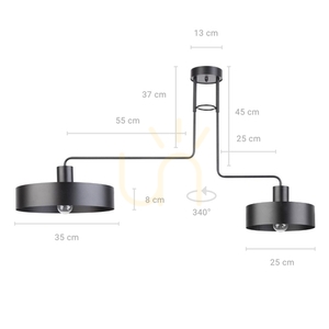 Plafon Sigma Vasco 2 Black E27 31551 small 1