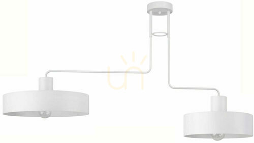 Check Plafon Sigma Vasco 2xE27 biały stalowy 35 cm 31552