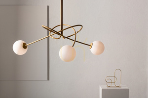 Chandelier Sigma Velvet 3-Light Gold Beige G9 85 cm 33356 small 1