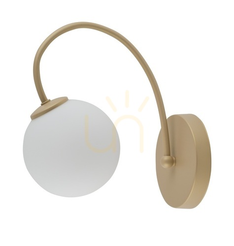 Check Sigma Velvet Wall Lamp Gold Beige G9 12W 24 cm 33358