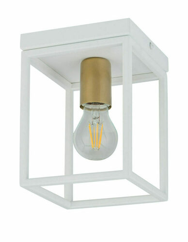 Check Plafon Sigma Vigo 1 biało-złoty 60W E27 15x21cm 32224